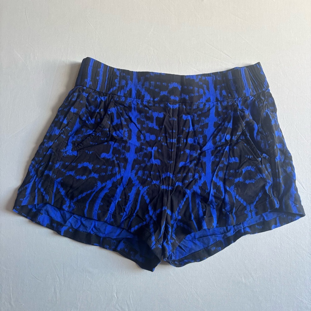Express Blue and Black Women's Shorts Size XS pockets!